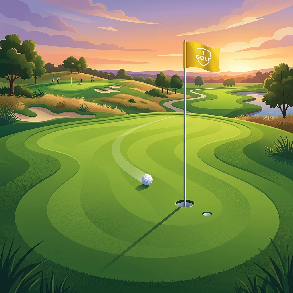 Putting green illustration